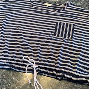 Womens Plus Size Short Sleeve Tie Front Knit Dress